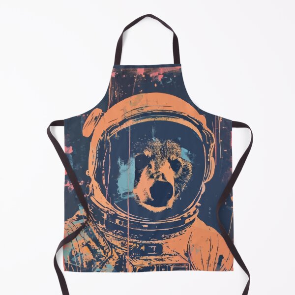 Item preview, Vintage and vivid bear astronaut portrait designed and sold by etherElric.