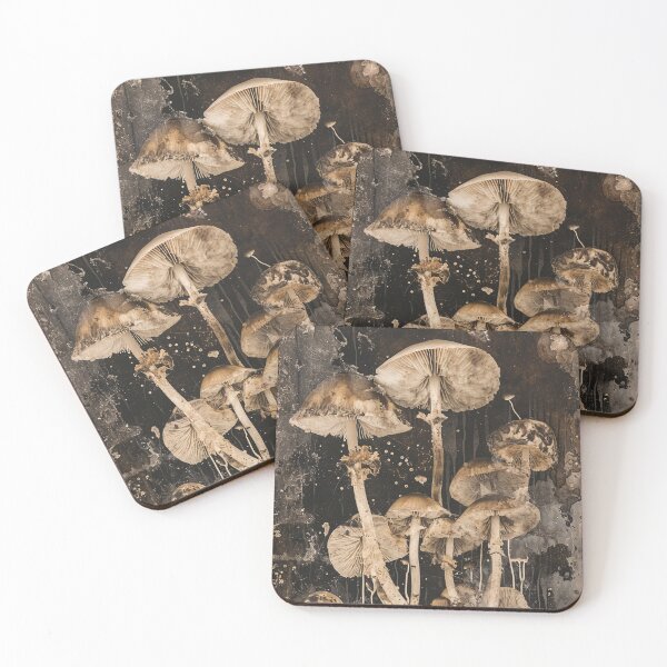 Item preview, Whimsical mushrooms   - botanical book -  goblincore aesthetic  designed and sold by Fantasy Cache.