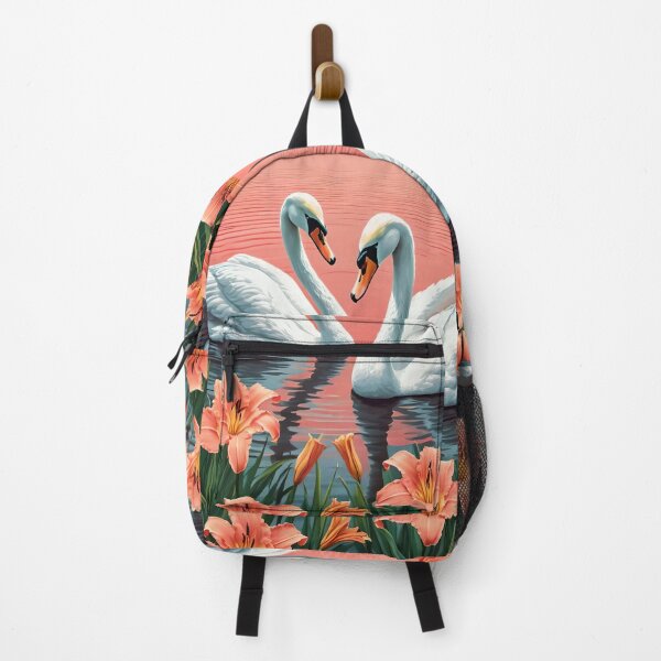 Item preview, Sunset on the lake between swans and lilies. designed and sold by Ciervo Primavera.