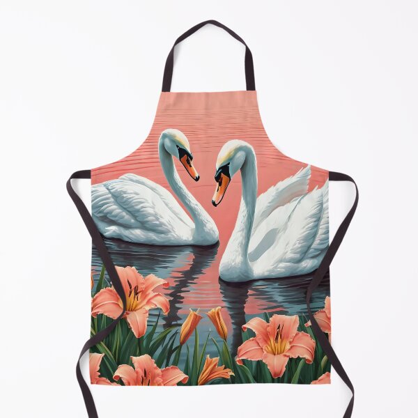 Item preview, Sunset on the lake between swans and lilies. designed and sold by Ciervo Primavera.