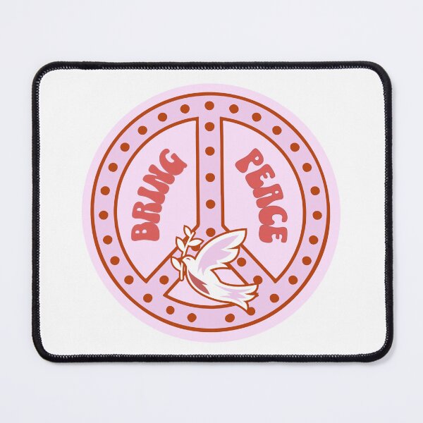 Item preview, Bring peace, pink peace symbol designed and sold by BritishDelights.