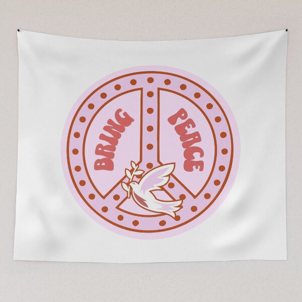 Item preview, Bring peace, pink peace symbol  designed and sold by BritishDelights.
