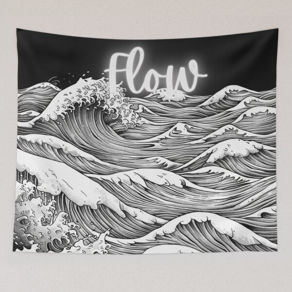 Item preview, Fluid Motion: Capturing  Flowing Waves designed and sold by Ace Apparel  Attire.