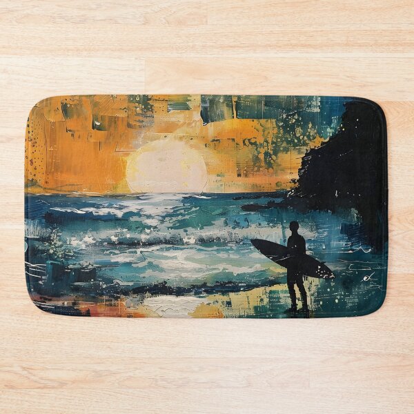 Item preview, Four color acrylic of a surfer silhouette designed and sold by dcrc.