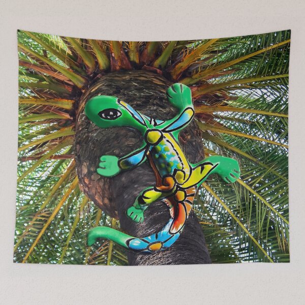 Item preview, Lizard Climbs the Palm Tree designed and sold by heatherfriedman.