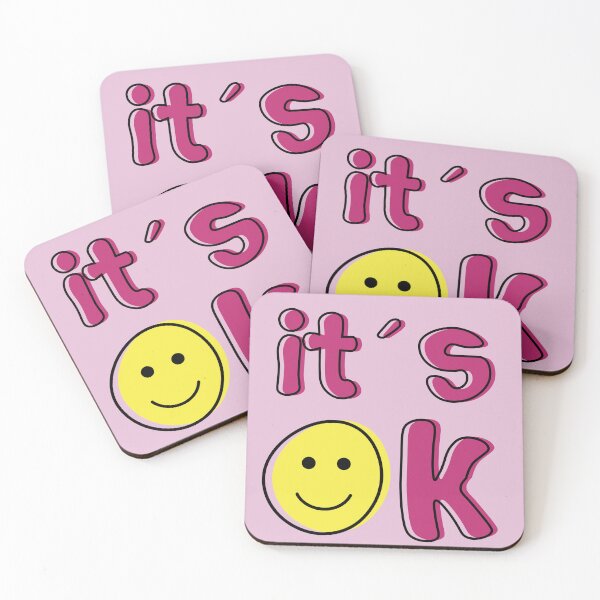 Item preview, Typography okay, happy face designed and sold by Denisse diseno.