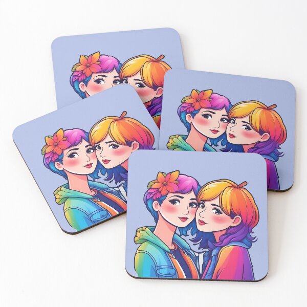 Item preview, LGBTQ+Lesbian Couple in Love designed and sold by Cosmicreations1.