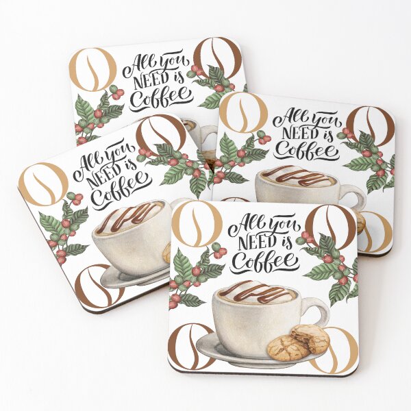 Item preview, All You Need is Coffee! Latte with Biscuit designed and sold by TidyKitchenInc.