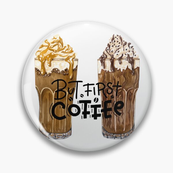 Item preview, But First Coffee! Mocha & Caramel Frapp. designed and sold by TidyKitchenInc.