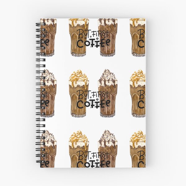 Item preview, But First Coffee! Mocha & Caramel Frapp. designed and sold by TidyKitchenInc.