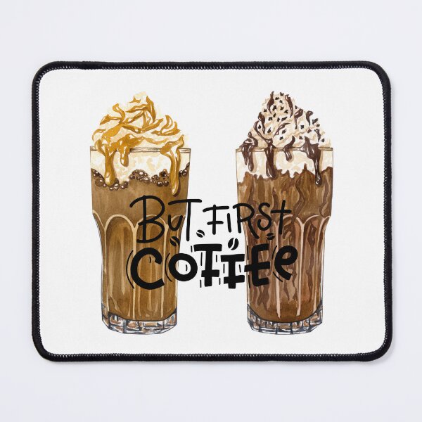 Item preview, But First Coffee! Mocha & Caramel Frapp. designed and sold by TidyKitchenInc.