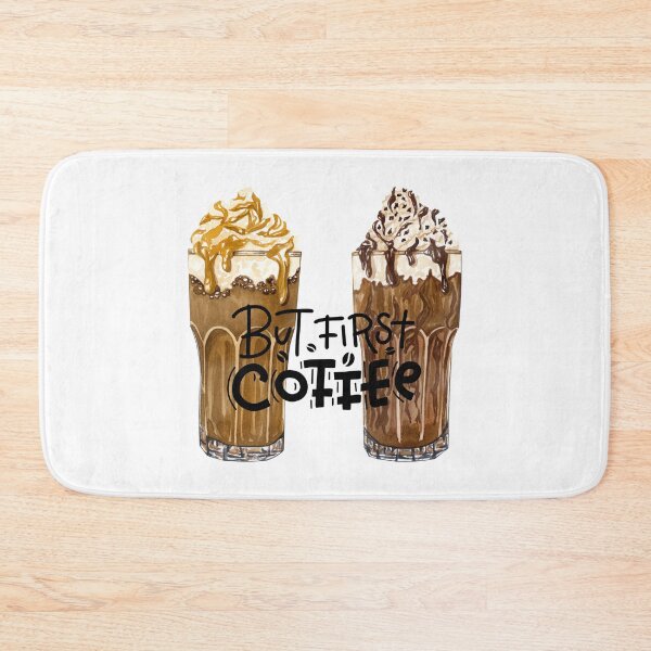 Item preview, But First Coffee! Mocha & Caramel Frapp. designed and sold by TidyKitchenInc.