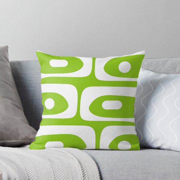 Item preview, Lime Green Mid Century Modern Piquet Abstract Pattern with White designed and sold by kierkegaard.