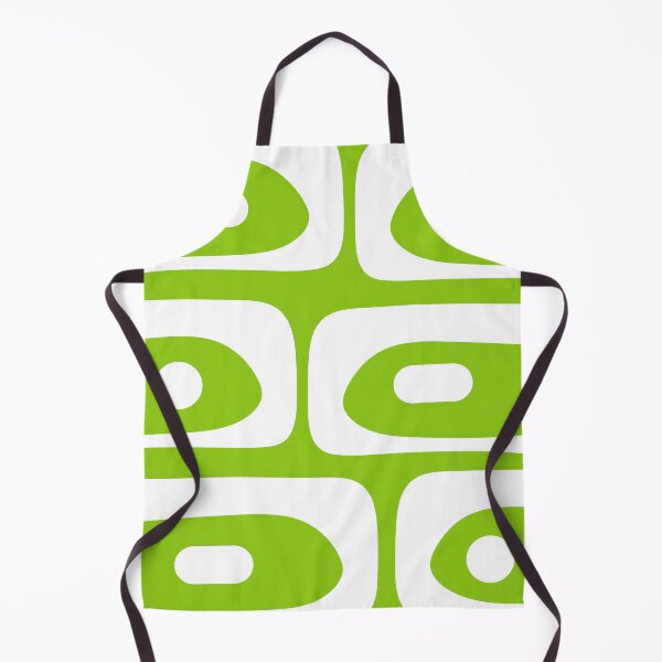 Item preview, Lime Green Mid Century Modern Piquet Abstract Pattern with White designed and sold by kierkegaard.