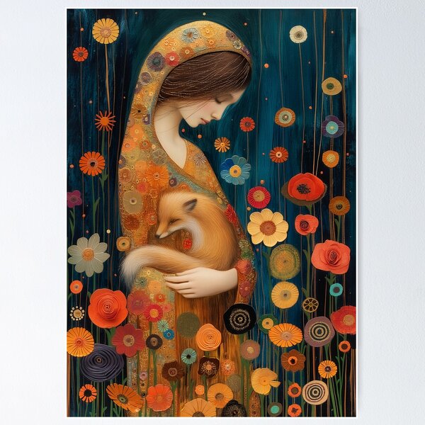 Aperçu de l'œuvre Fille avec renard créée et vendue par Steven  Sandner.