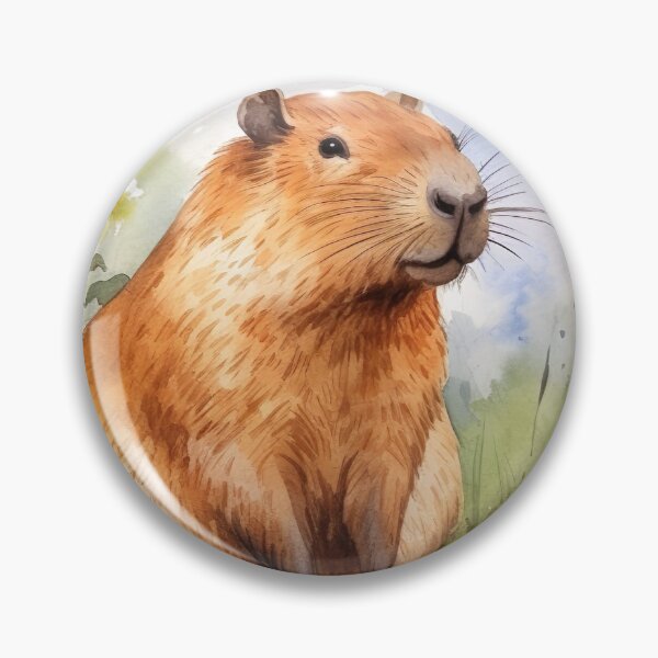Item preview, Capybara Illustration designed and sold by TheAnimalZ00.