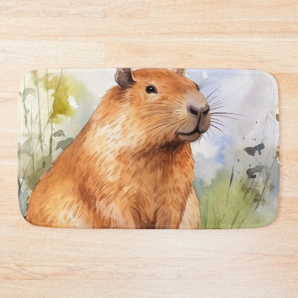 Item preview, Capybara Illustration designed and sold by TheAnimalZ00.