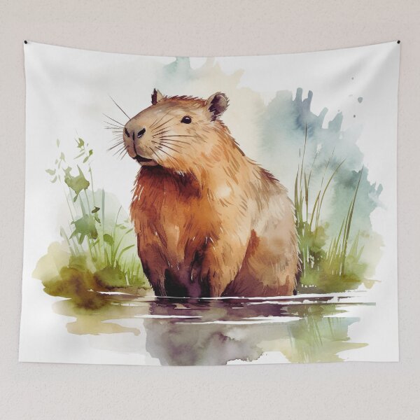 Item preview, Watercolor Capybara designed and sold by TheAnimalZ00.