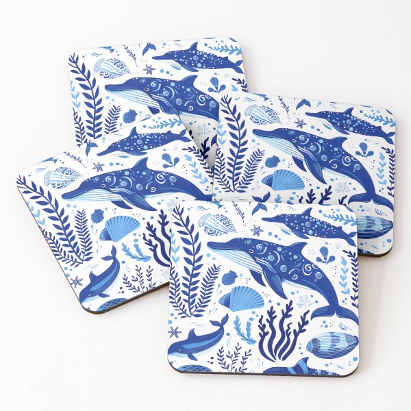Item preview, ocean animals with sea  designed and sold by porbenjaporn.