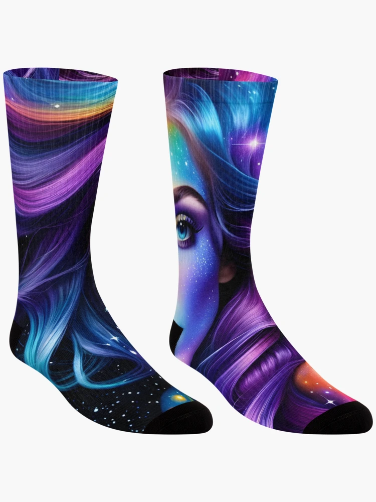 Thumbnail 3 of 5, Socks, Celestial Rapture designed and sold by ramboe.