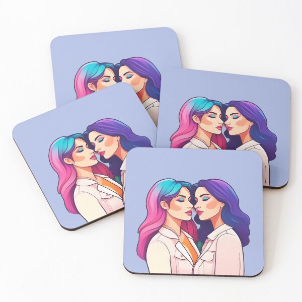 Item preview, LGBTQ+Lesbian Couple in Love designed and sold by Cosmicreations1.