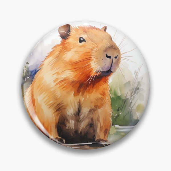 Item preview, Capybara Illustration designed and sold by TheAnimalZ00.