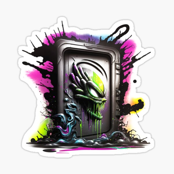 Item preview, Out Of This World Graffiti Style designed and sold by Lucy Goosy Art.