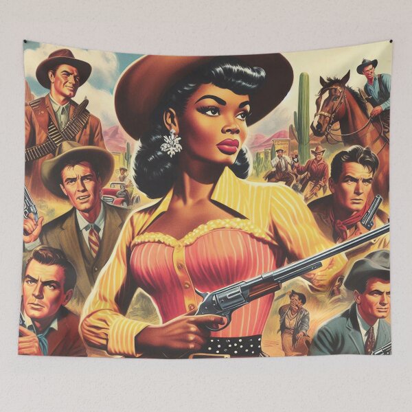 Item preview, Retro Western Woman designed and sold by PulpVintage.