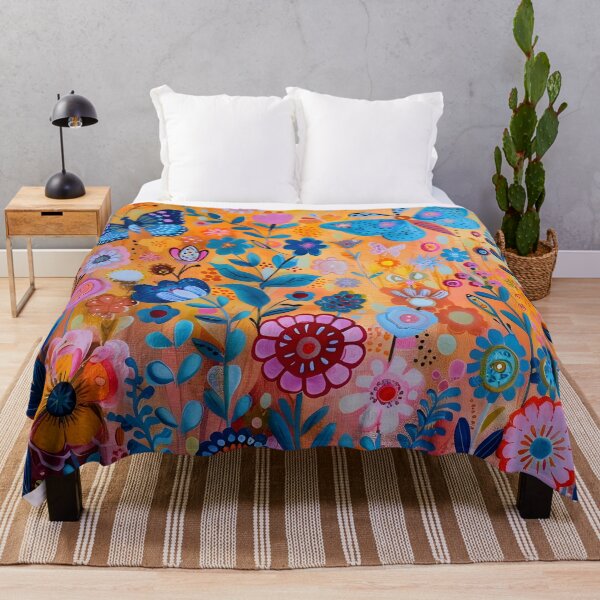 Artikelvorschau, Acrylgemälde mit bunten Schmetterlingen und Blumen entworfen und verkauft von dcrc.