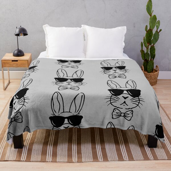 Item preview, cute Easter Day Lovers Bunny Face With black Sunglasses designed and sold by Micro-dose.