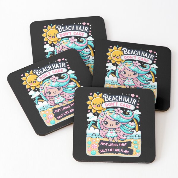 Item preview, BEACH HAIR, DON'T CARE, JUST LIVING THAT SALT LIFE AIR FLAIR, AI designed and sold by davidjulie.