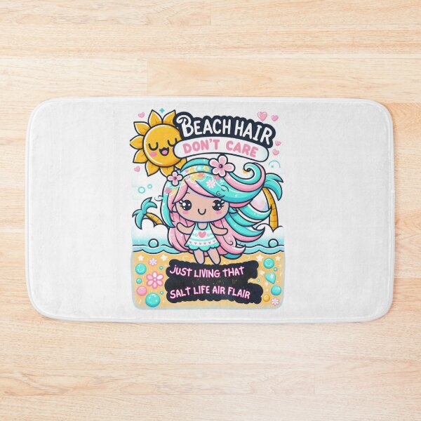 Item preview, BEACH HAIR, DON'T CARE, JUST LIVING THAT SALT LIFE AIR FLAIR, AI designed and sold by davidjulie.