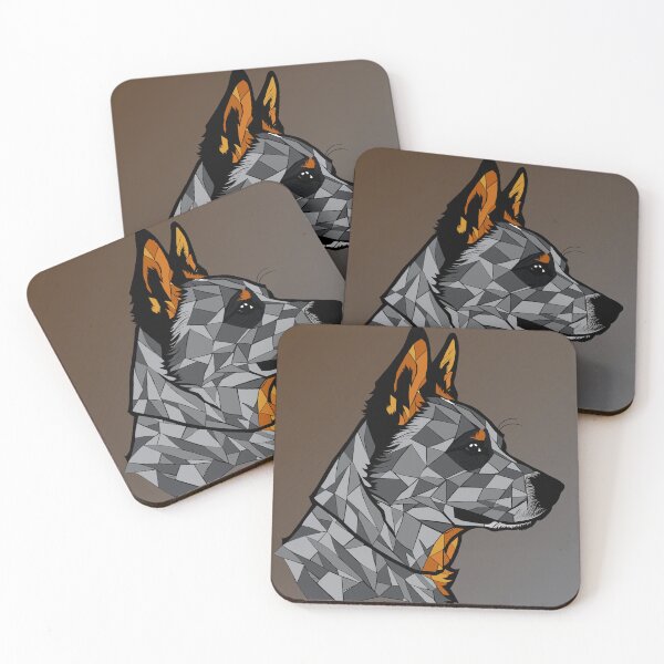 Item preview, Mosaic Blue Heeler II Brown Background designed and sold by vcalemine.