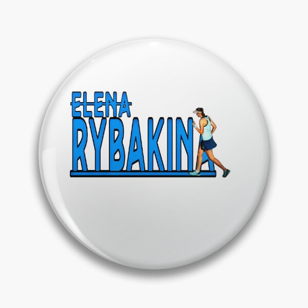 Item preview, RYBAKINA blue text designed and sold by AissTee.