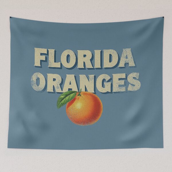 Item preview, Juicy Sunshine State Delight - Florida Oranges Retro Graphic designed and sold by Retro Travel Design.