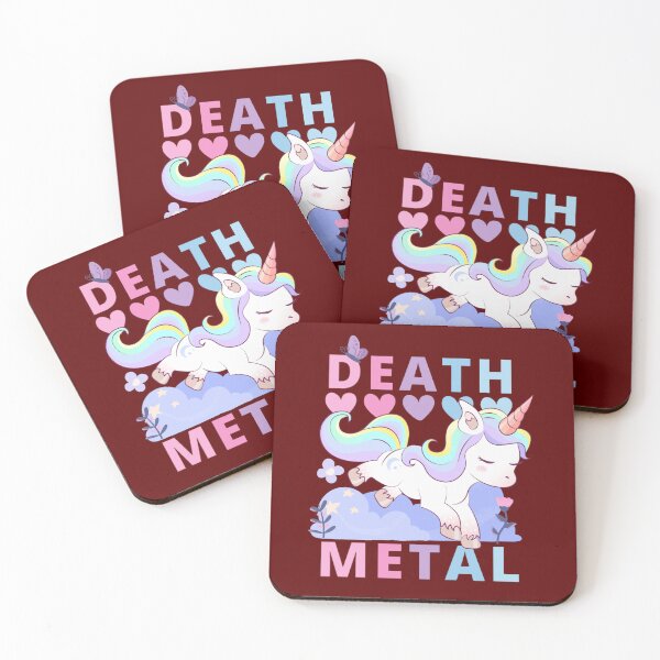 Item preview, Death Metal- Adorable Unicorn rainbow designed and sold by Serenpa.
