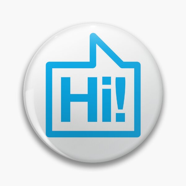Item preview, Hi! - Talking Shirt (Blue) designed and sold by Justin Ellis.
