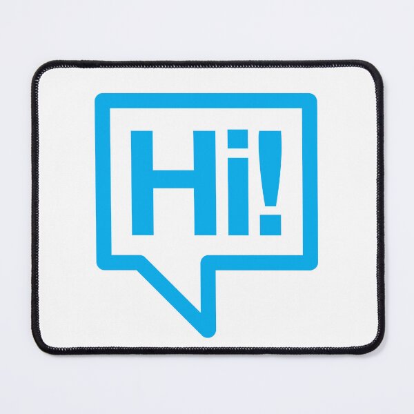 Item preview, Hi! - Talking Shirt (Blue) designed and sold by Justin Ellis.