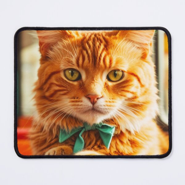 Item preview, Travelling Cats - Cute Ginger Fluffer With Cute Bow designed and sold by SassyArtistry.