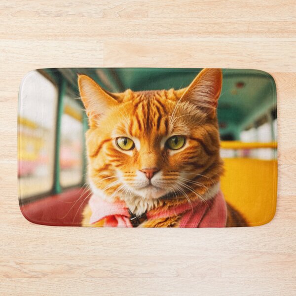 Item preview, Travelling Cats - Cute Ginger Fluffer In Bus designed and sold by SassyArtistry.