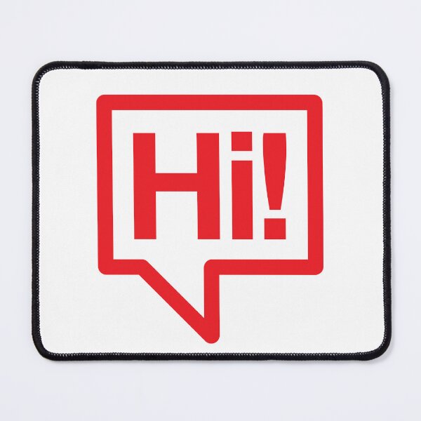 Item preview, Hi! - Talking Shirt (Red) designed and sold by Justin Ellis.