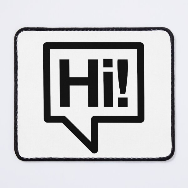 Item preview, Hi! - Talking Shirt (Black) designed and sold by Justin Ellis.