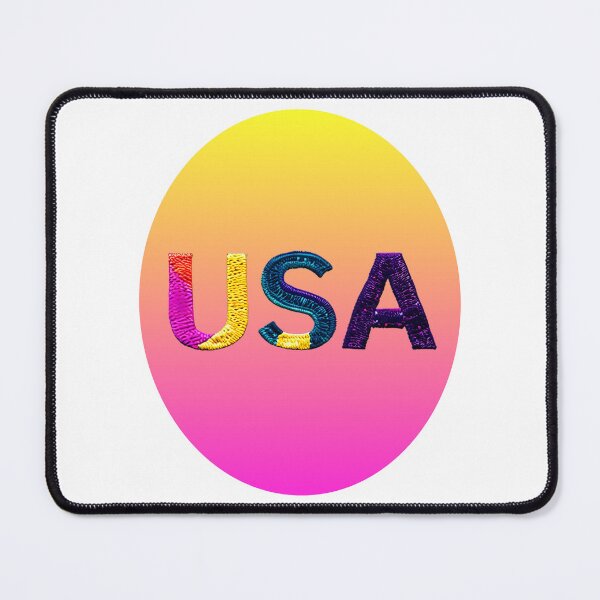 Item preview, letter USA, monogram. typography collage. ABC art. gift 2024 designed and sold by Minibubb.