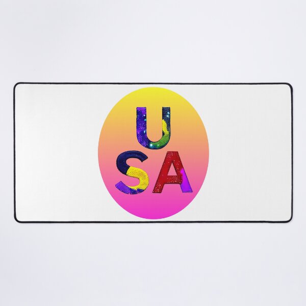 Item preview, letter USA, monogram. typography collage. ABC art. gift 2024 designed and sold by Minibubb.