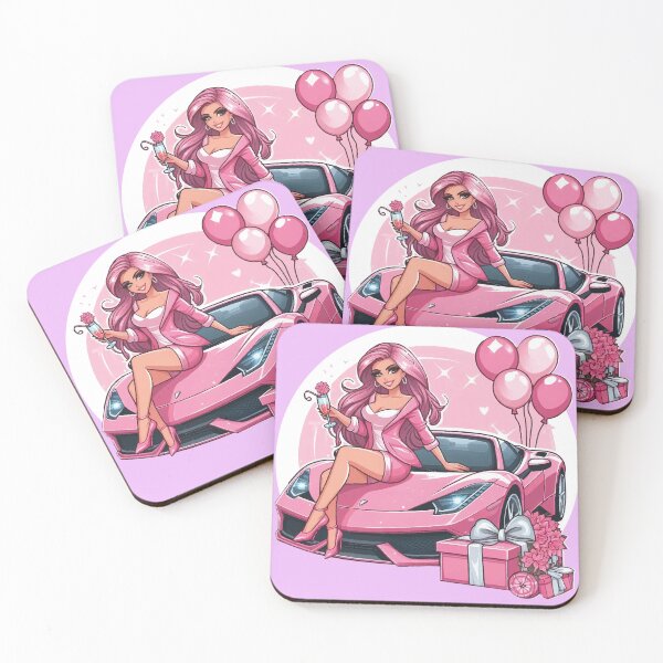 Item preview, Woman's Day - Pink Car designed and sold by Horizon Illustration Motor Company.