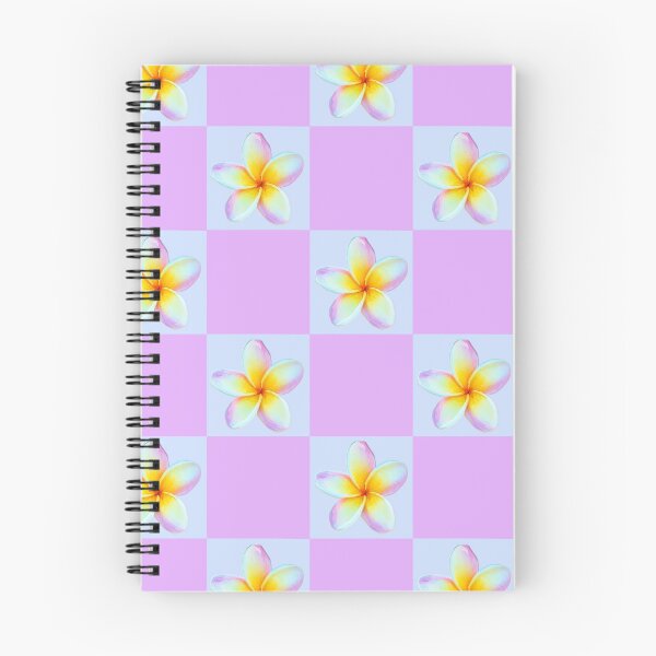 Item preview, Plumeria Checkered Pattern designed and sold by Vanessa Priest.
