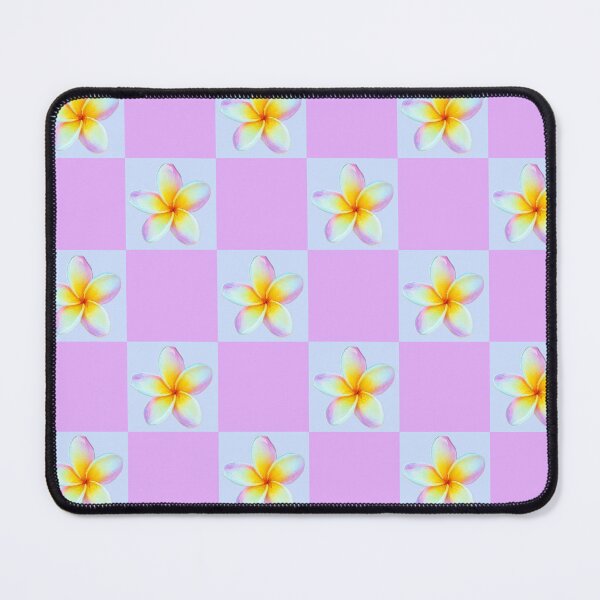 Item preview, Plumeria Checkered Pattern designed and sold by Vanessa Priest.