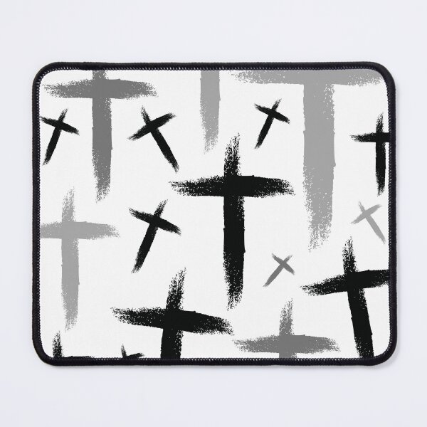 Item preview, gray crosses designed and sold by Oh-Marsha.
