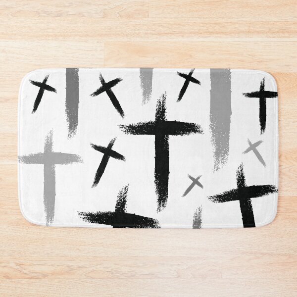 Item preview, gray crosses designed and sold by Oh-Marsha.