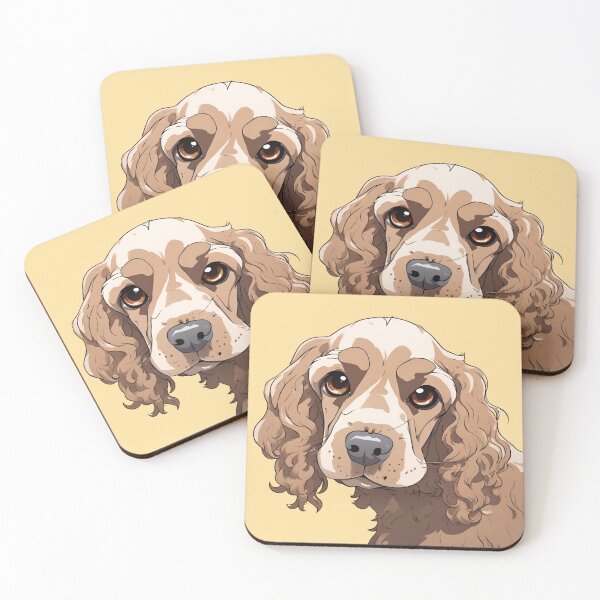 Item preview, Cute cocker spaniel portrait designed and sold by MollyPetDesigns.